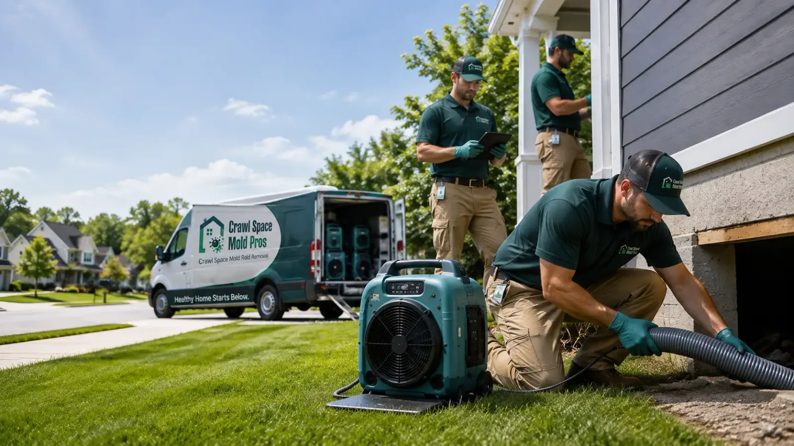 Crawl Space Mold Removal in Hamburg, MI